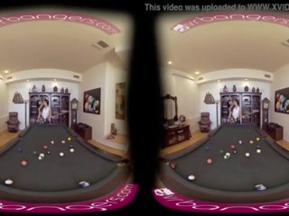 VR PORN-Mom Seduces Her Step lady To Have adult film On The Pool Table